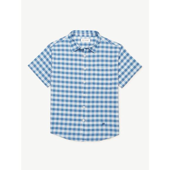 Free Assembly Boys Madras Button Down Shirt L - Picture 5 of 5